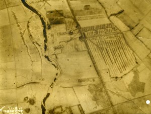 France WWI Aisne Front British Royal Engineers Aerial View Old Photo 1917