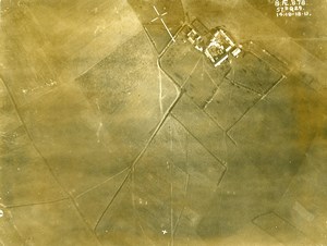 France WWI Aisne Front Selle Battle British Royal Engineers Aerial Photo 1918