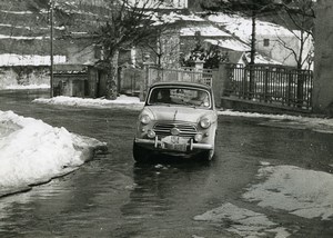 Italy Genoa Genova Sestriere Rally Automobile Fiat 103 Racing Old Photo 1956