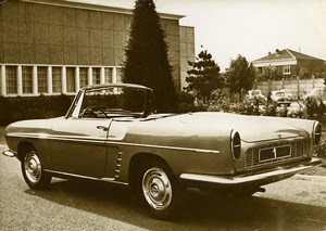 France Automobile Car Renault Dauphine Floride Convertible Old Photo 1959