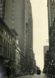 USA New York Street Scene Bowles Lunch Old Houston Rogers Photo 1930's