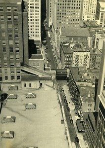 USA New York Building Roof tops Old Houston Rogers Photo 1930's