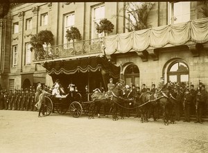 Spain Madrid President Fallieres ariving at the Palace Old Photo 1910