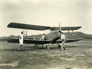 Indonesia Sumatra Private Aviation de Havilland DH82A Tiger Moth Old Photo 1935