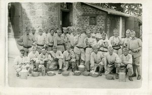 France La Courtine Military Service Group Real Photo Postcard 1930