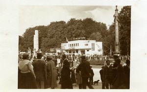 Belgium Brussels World Fair Le Soir Pavilion La Vie est belle Photo RPPC 1935