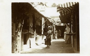 Belgium Brussels World Fair Arab Market Souk Rugs Tunisia Old Photo RPPC 1935