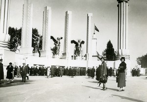 Belgium Brussels World Fair Entrance & Byrrh Pavilion Old Photo 1935