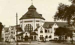 Indonesia Medan Post Office Animated Street Scene Old Photo 1930