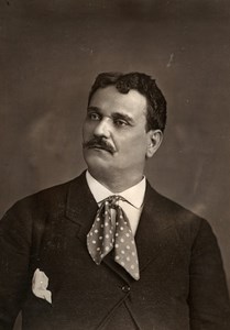 France Opera Singer Baritone Ismael Old Woodburytype Photo Quinet 1875