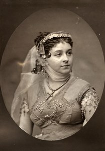 France Theater Stage Actress Celine Montaland Woodburytype Photo Quinet 1875