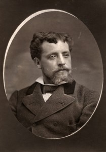 France Opera Singer Tenor Capoul Old Woodburytype Photo Liebert 1875