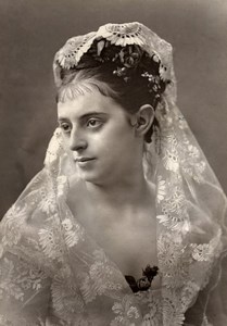 France Opera Singer Soprano Marie Heilbron Old Woodburytype Photo Nadar 1875