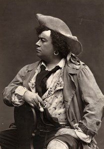 France Theater Stage Actor Laray in the Two Orphans Old Photo Carjat 1875