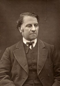 France Author Historian Louis Blanc Old Woodburytype Photo Lopez 1875