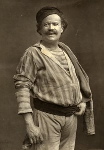 France Theater Stage Actor Gil Naza in l'Assommoir Woodburytype Photo Nadar 1875