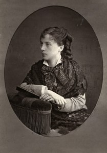 France Theater Stage Actress Delia Lenormant Old Woodburytype Photo Dagron 1875