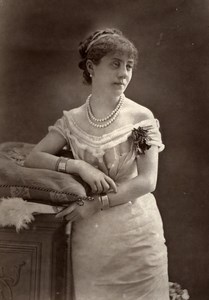 France Theater Stage Actress Caroline Kalb Old Woodburytype Photo Liebert 1875