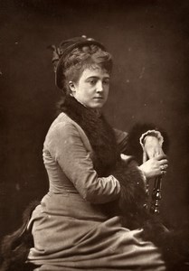 France Theater Stage Actress Marguerite Donve Woodburytype Photo Liebert 1875