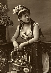 France Theater Stage Actress Marthe Suzanne Miette Old Photo Franck 1875