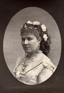 France Theater Stage Actress Julia Baron Old Woodburytype Photo Franck 1875