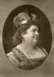 France Theater Stage Actress Aline Duval Old Woodburytype Photo Nadar 1875