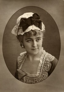 France Theater Stage Actress Berthe Stuart Old Woodburytype Photo Nadar 1875