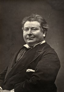 France Opera Singer Daubray Old Woodburytype Photo Franck 1875