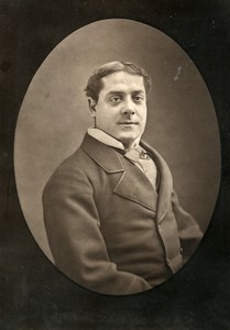 France Opera Singer Tenor Lucien Fugere Old Woodburytype Photo Liebert 1875