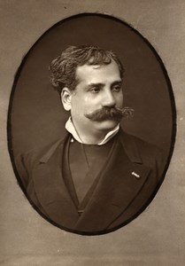 France Opera Singer Baritone Pandolfini Old Woodburytype Photo Mulnier 1875