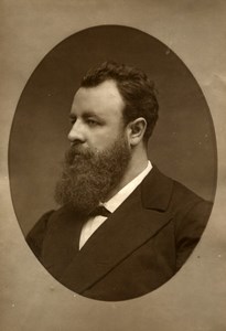 France Opera Singer Tenor Leopold Menu Old Woodburytype Photo Carjat 1875