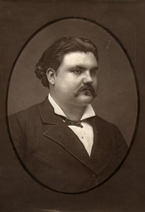 France Opera Singer Edmond Vergnet Old Woodburytype Photo Carjat 1875