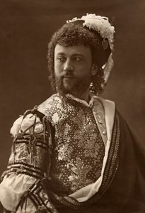 France Opera Singer Tenor Lherie Old Woodburytype Photo Nadar 1875