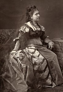 France Opera Singer Amelie Sbolgi Old Woodburytype Photo Lumiere 1875