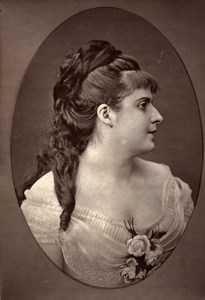 France Opera Singer Amelie Rey Old Woodburytype Photo Dagron 1875