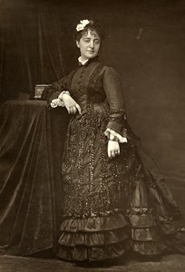 France Opera Singer Zina Dalti Old Woodburytype Photo Tourtin 1875
