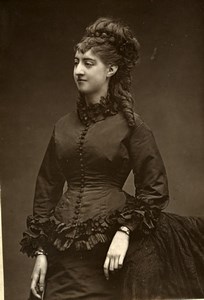 France Opera Singer Hyacinthe Derval Old Woodburytype Photo Carjat 1875