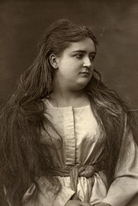 France Opera Singer Marguerite Baux Old Woodburytype Photo Franck 1875