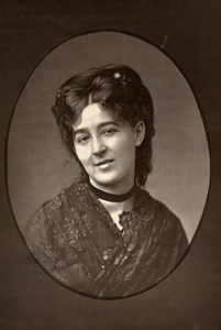 France Opera Singer Lilna Bell Old Woodburytype Photo Franck 1875