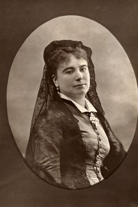 France Opera Singer Miss Fursch Madier Old Woodburytype Photo Franck 1875