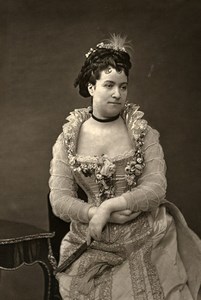 France Opera Singer Louise Marquet Old Woodburytype Photo Franck 1875