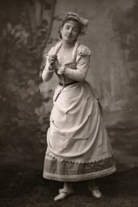 France Opera Singer Louise Thuillier Old Woodburytype Photo Pierre Petit 1875