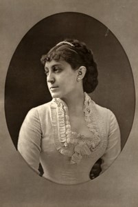 France Opera Singer Miss Mendes Old Woodburytype Photo Liebert 1875