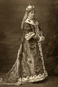 France Opera Singer Speranza Engalli Old Woodburytype Photo Liebert 1875
