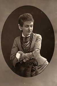 France Opera Singer Cecile Ritter Old Woodburytype Photo Liebert 1875