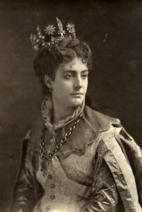 France Opera Singer Miss Perret Old Woodburytype Photo Liebert 1875