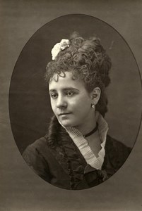 France Opera Singer Esther Chevalier Old Woodburytype Photo Liebert 1875