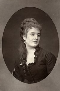 France Opera Singer Mezzo Soprano Edith Ploux Woodburytype Photo Mulnier 1875