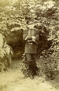 France Lille Military Man in Uniform Old Amateur Photo 1896