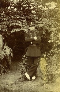 France Lille Military Man in Uniform Old Amateur Photo 1896